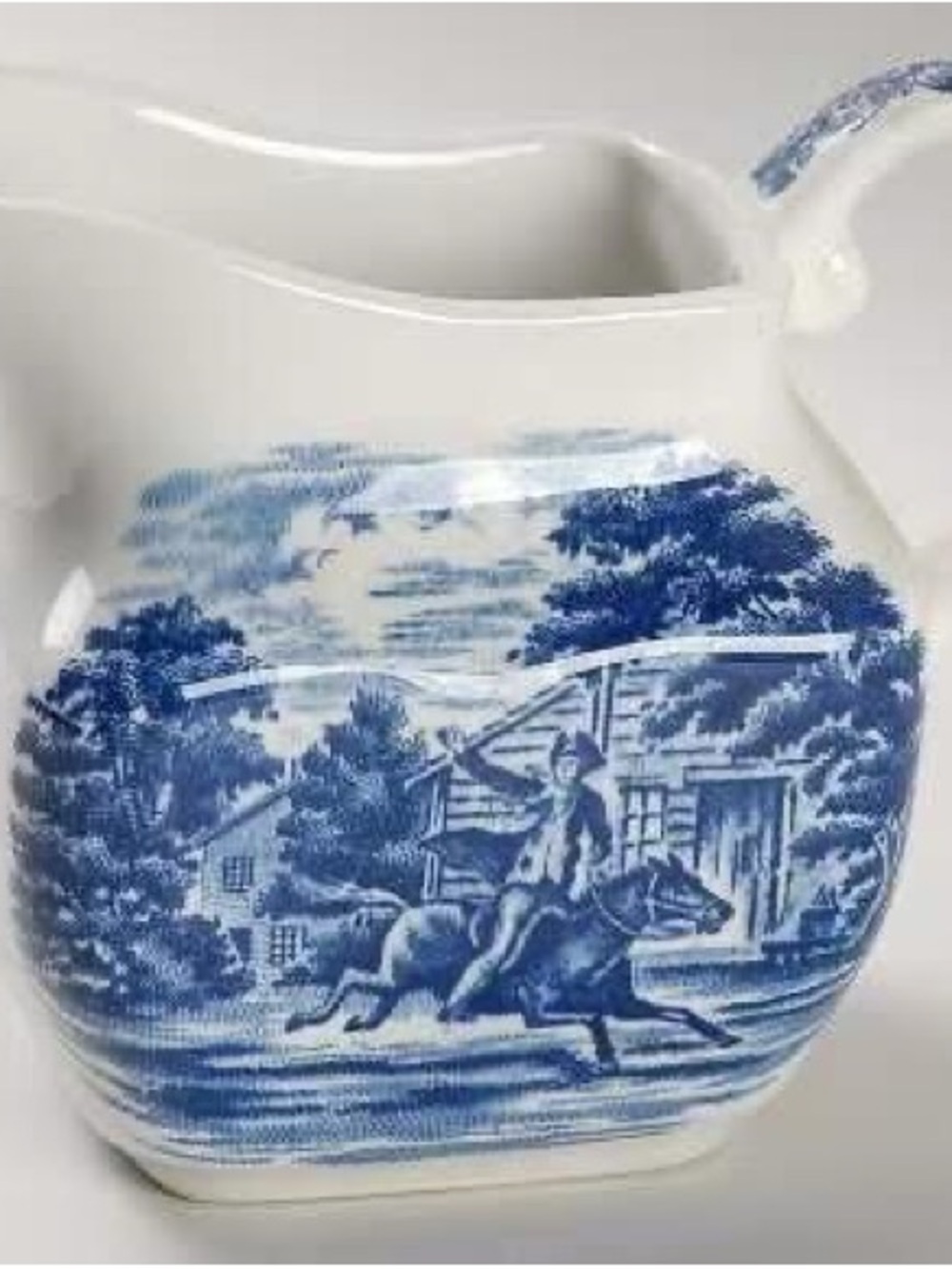 Staffordshire Liberty Blue Creamer and Sugar Bowl-VINTAGE